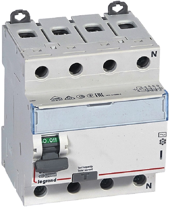 Выключатель дифференциального тока УЗО Legrand TX3 4п 63А 30мА 10,0кА тип AC